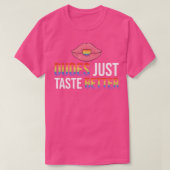Mannen dudes smaken gewoon beter gedoe met parode t-shirt (Design voorkant)