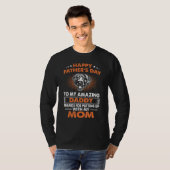 Mannen Duits Wirehaered Pointer Dog Dad Happy Fath T-shirt (Voorkant volledig)
