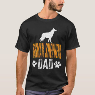 Mannen Duitse herder pap Gift Dog papa vaderdag T-shirt