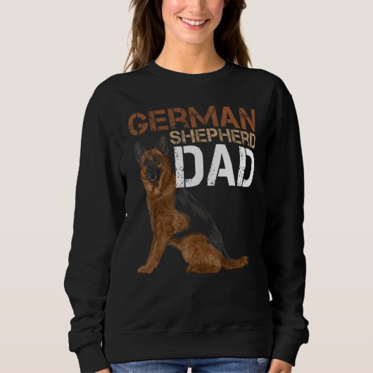 Mannen Duitse herder papa eigenaar Shepard Duitse Trui (Voorkant)