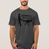 Mannen Duitse herdersvader Dinosaur GSD T-shirt (Voorkant)