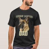 Mannen-Duitse Shepherd Dad Dog T-shirt (Voorkant)