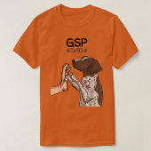 Mannen Duitse Shorthaired Pointer GSP Dog Papa T-shirt (Design voorkant)