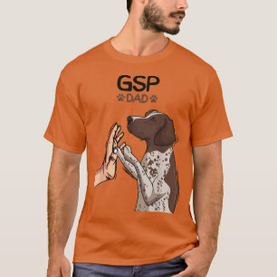 Mannen Duitse Shorthaired Pointer GSP Dog Papa T-shirt