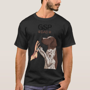 Mannen Duitse Shorthaired Pointer GSP Dog Papa T-shirt