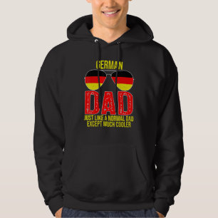 Mannen  Duitse vader Duitsland vlag zonnebril Fa Hoodie