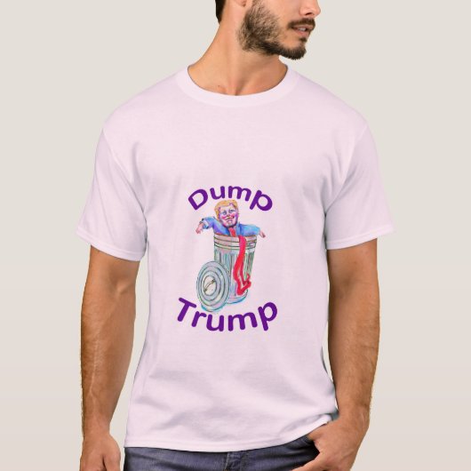 Mannen Dump Trump T-shirt (Voorkant)