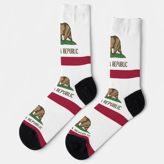 Mannen duurzame bemanningssokken met de vlag van C Sokken (Links)