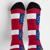 Mannen duurzame bemanningssokken met Georgische vl Sokken (Top)