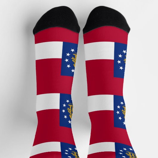Mannen duurzame bemanningssokken met Georgische vl Sokken (Top)