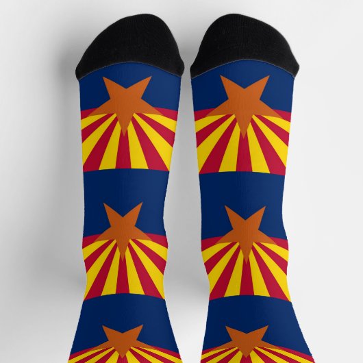 Mannen duurzame bemanningssokken met vlag van Ariz Sokken (Top)
