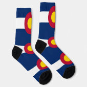 Mannen duurzame bemanningssokken met vlag van Colo Sokken (Rechts)