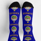 Mannen duurzame bemanningssokken met vlag van Kans Sokken (Top)