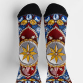 Mannen duurzame sokken met Colombiaanse kleuren (Top)