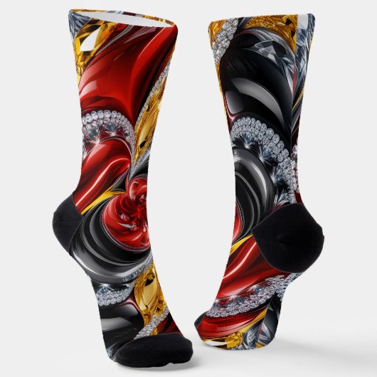 Mannen duurzame sokken met Duitse kleuren (Gebogen)