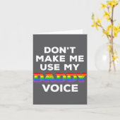 Mannen dwing me niet om mijn vadersstem te gebruik kaart (Gele Bloem)