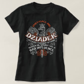 Mannen Dziadek Poolse Grootbazen Dziadzia Dyn T-shirt (Design voorkant)
