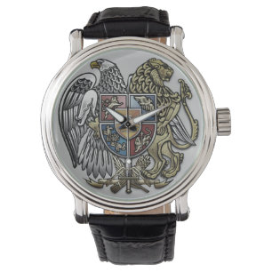 Mannen Eagle en Lion Sigver   Horloge