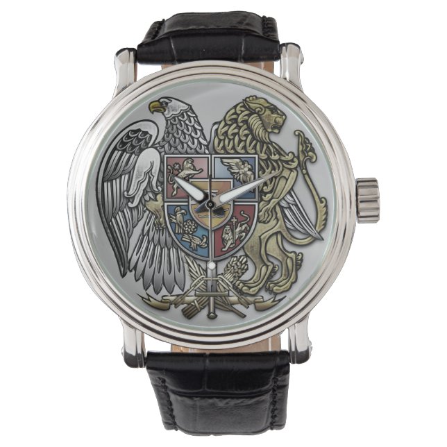 Mannen Eagle en Lion Sigver | Horloge (Voorkant)