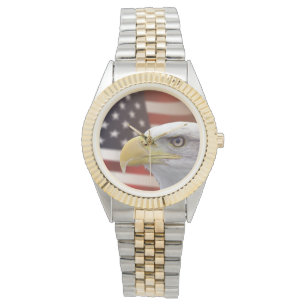 Mannen Eagle Flag Two Horloge