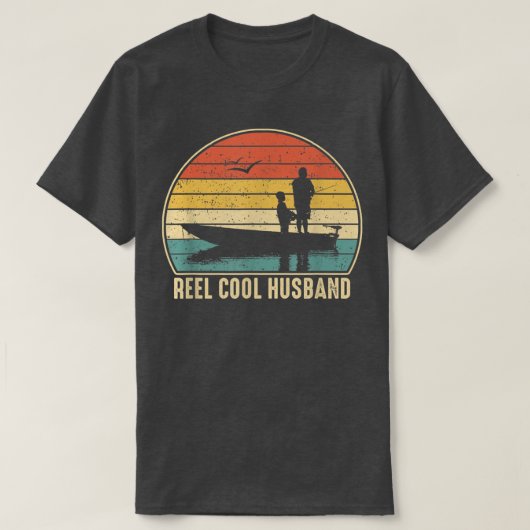 Mannen Echt Coole Man Visvangst Grappige Vis Vinta T-shirt (Design voorkant)