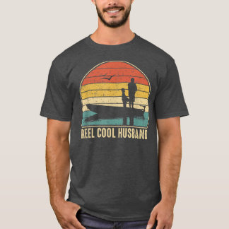 Mannen Echt Coole Man Visvangst Grappige Vis Vinta T-shirt