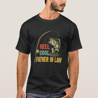 Mannen Echt Coole Schoonvader Vissen Vader Vaderda T-shirt