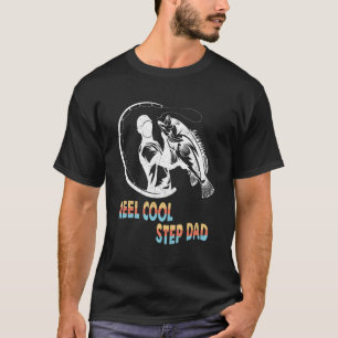 Mannen Echt Coole Stiefvader Vissen Vader Vaderd T-shirt