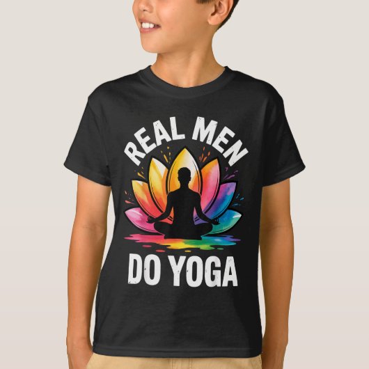 Mannen Echt Yoga 1 T-shirt (Voorkant)