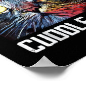 Mannen echte Mannen Kat I Funny Cat Pap Gift 4 Poster (Hoek)