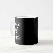 Mannen echtgenoot Dad Fighter Pancreaskanker Aware Koffiemok (Voorkant links)