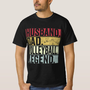 Mannen  echtgenoot pa Volleyball Legend Fun Fat T-shirt