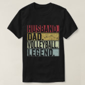 Mannen  echtgenoot pa Volleyball Legend Fun Fat T-shirt (Design voorkant)
