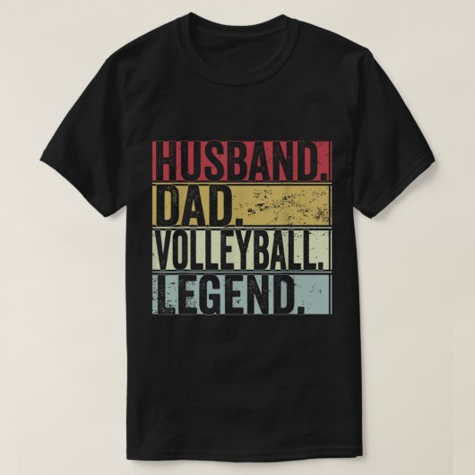 Mannen  echtgenoot pa Volleyball Legend Fun Fat T-shirt (Design voorkant)