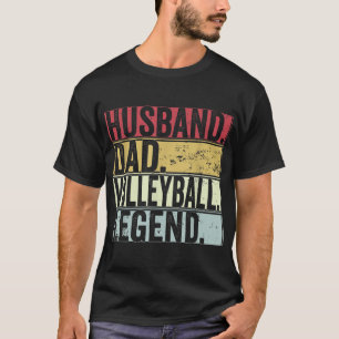 Mannen  echtgenoot pa Volleyball Legend Fun Fat T-shirt