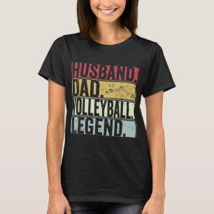 Mannen echtgenoot pa Volleyball Legend Fun Fat T-shirt