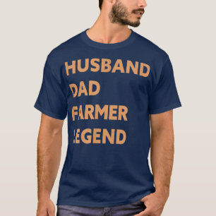 Mannen echtgenoot pap Farmer Legend Funny Farmer T-shirt