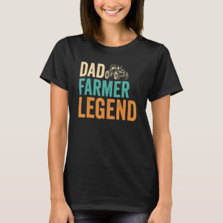 Mannen echtgenoot pap Farmer Legend Vaderdag Farmi T-shirt