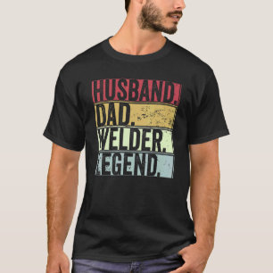 Mannen  echtgenoot pap Welder Legend for Fathe T-shirt