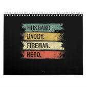 Mannen echtgenoot papa Fireman Hero Firefighter Kalender (Hoes)
