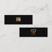 Mannen echtgenoot papa Fireman Hero Firefighter Mini Visitekaartje (Voorkant / Achterkant)