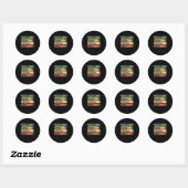 Mannen echtgenoot papa Fireman Hero Firefighter Ronde Sticker (Vel)