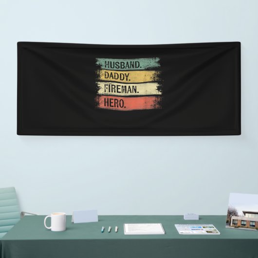 Mannen echtgenoot papa Fireman Hero Firefighter Spandoek (Beurs)