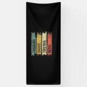 Mannen echtgenoot papa Fireman Hero Firefighter Spandoek (Verticaal)