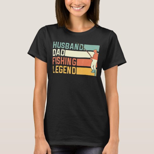 Mannen echtgenoot Papa Vist Legend Fisherman Vinta T-shirt (Voorkant)