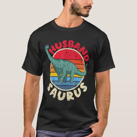 Mannen echtgenoot Saurus I Brachiosaurus Diplodocu T-shirt (Voorkant)