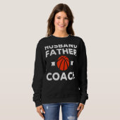 Mannen echtgenoot vader Coach Coach Basketball Pap Trui (Voorkant volledig)