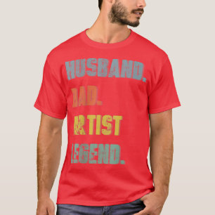 Mannen echtgenoot vader kunstleraar wetende  vader t-shirt