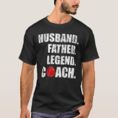 Mannen echtgenoot vader Legend Bocce Coach Fat T-shirt (Voorkant)