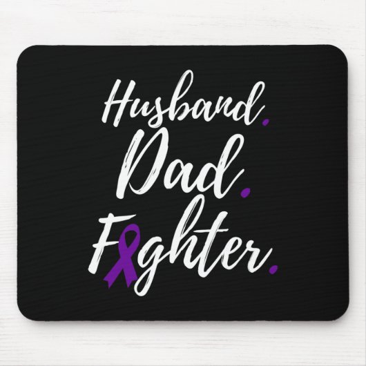 Mannen echtgenoot vader vechter alvleesklierkanker muismat (Voorkant)